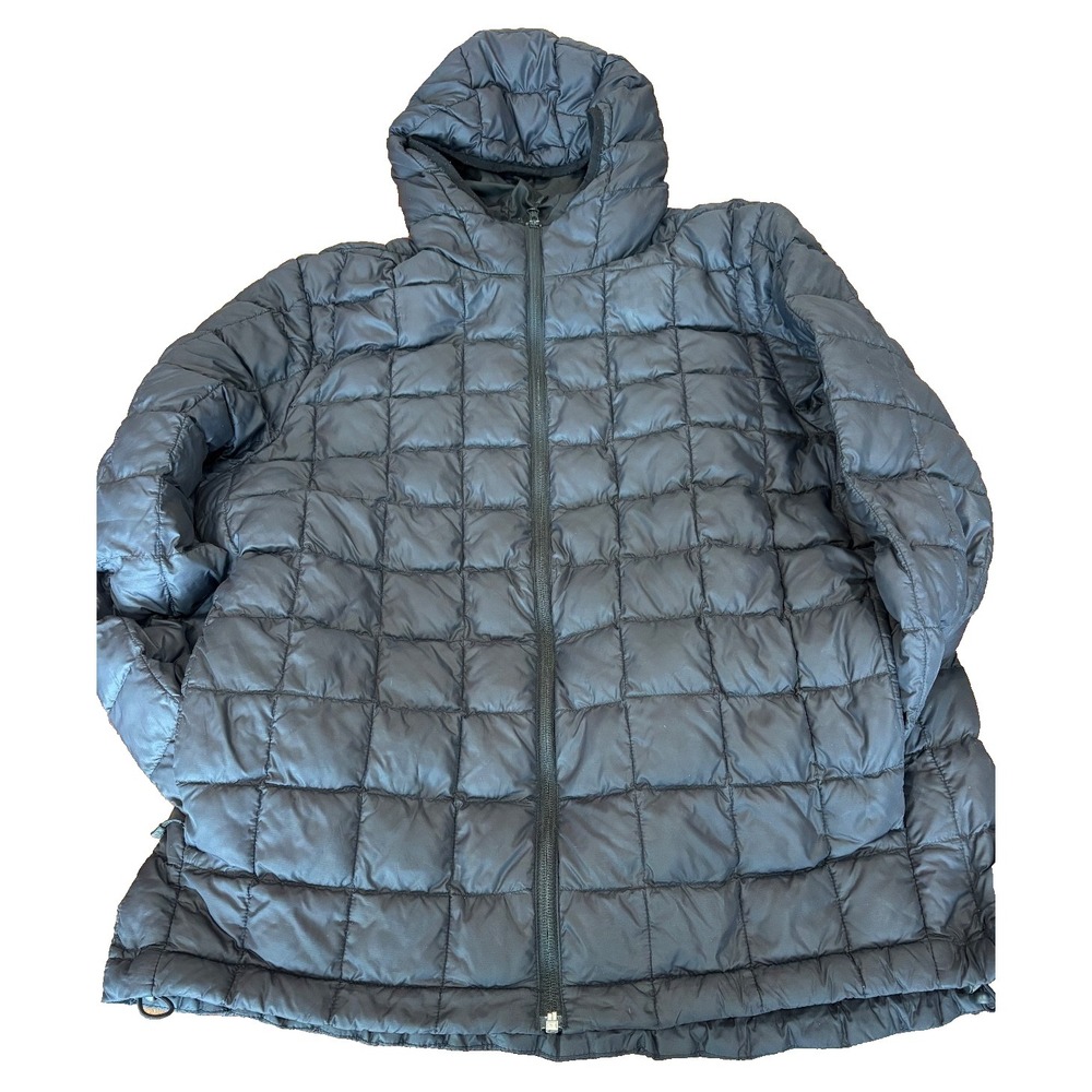 Helly Hansen quilted puffer black coat womens' size XL outdoor, hiking, AS IS